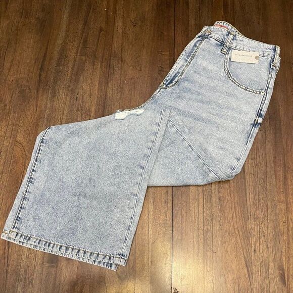 Anthropologie Pilcro The Joey High-Rise '90s Slouch Straight Jeans - Picture 2 of 13